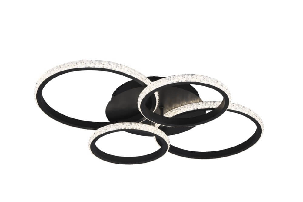 Designer-Deckenleuchte Cires Schwarz Trio 4017807600964