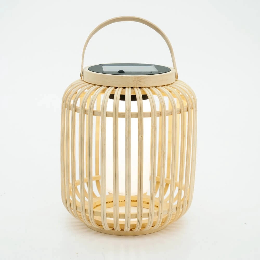 Solar-Tischlampe Marliano Rattan gerade