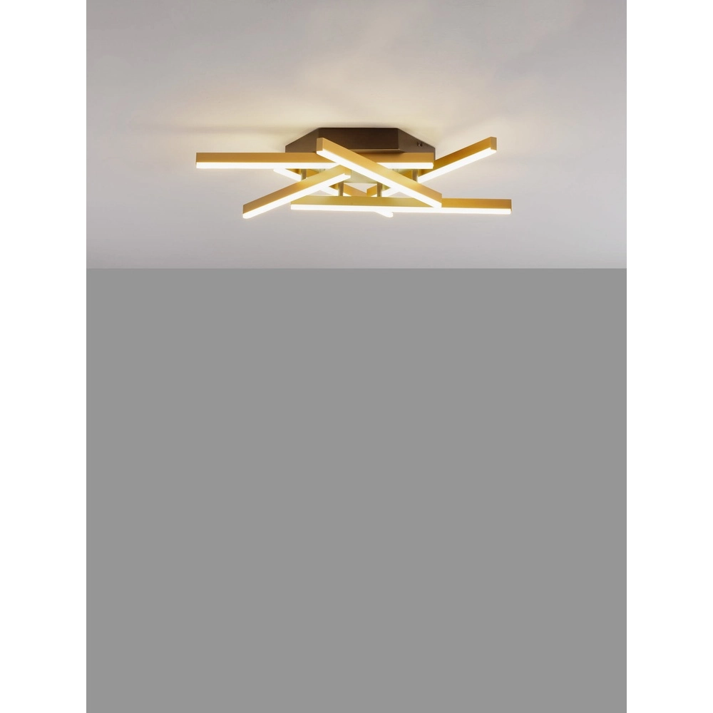 Deckenlampe Hyde schwarz mit gold Lyora 5212017446190