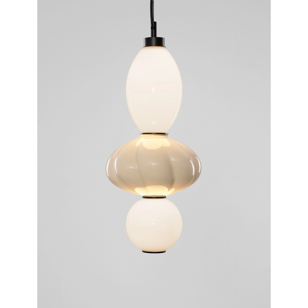 Pendelleuchte Oneta weiß - beige Lyora 5212017473929