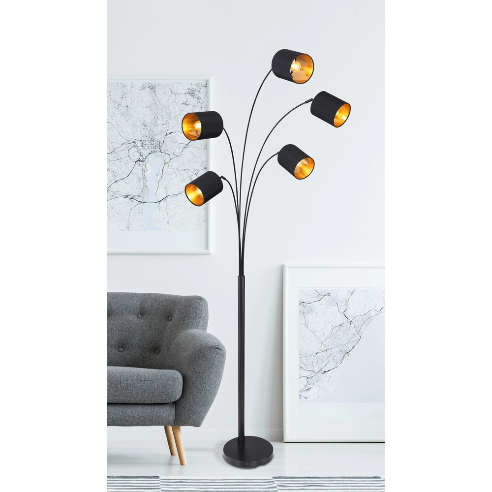 Stehlampe Kaddy Schwarz Globo 9007371410675