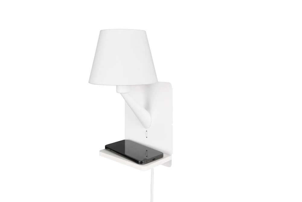 Schlankes Nachtlicht Comfort weiß - mit USB Trio 4017807614756