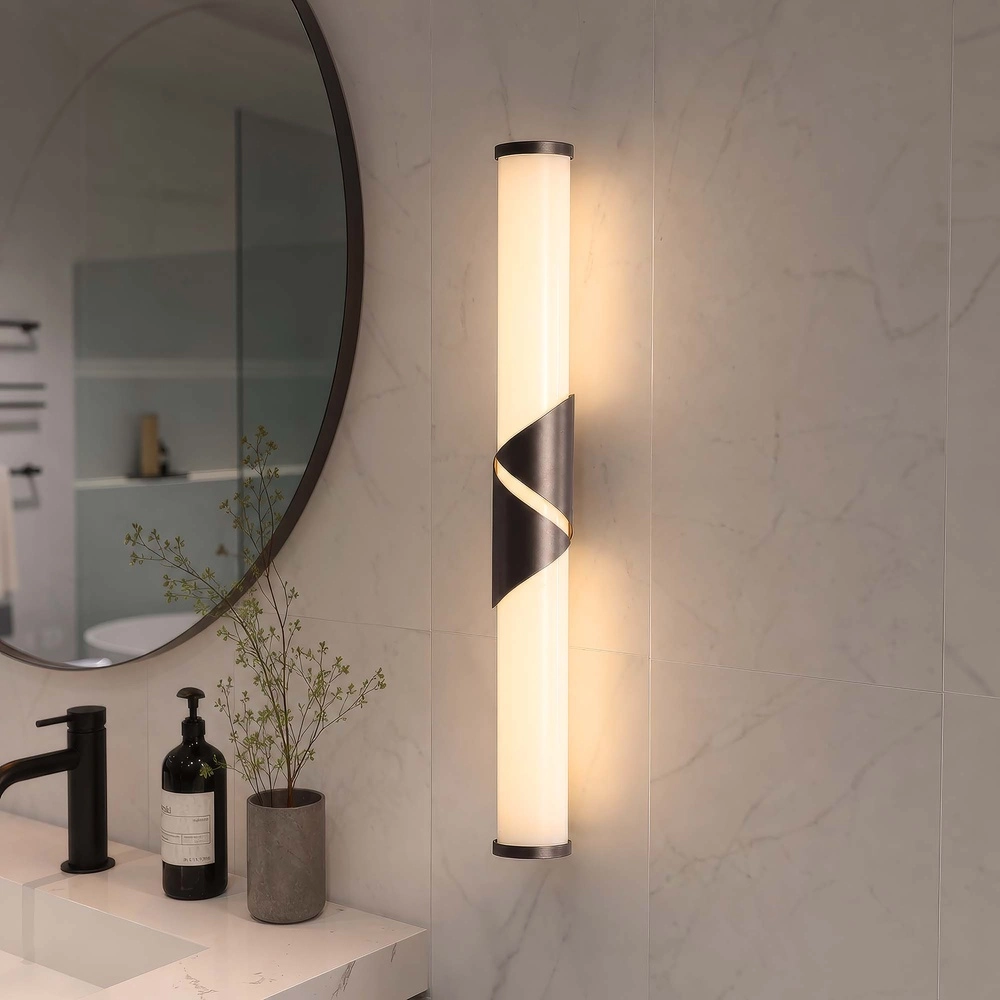Wandlampe im Badezimmer Wrap Bronze 47 cm Searchlight 5,05342E+12