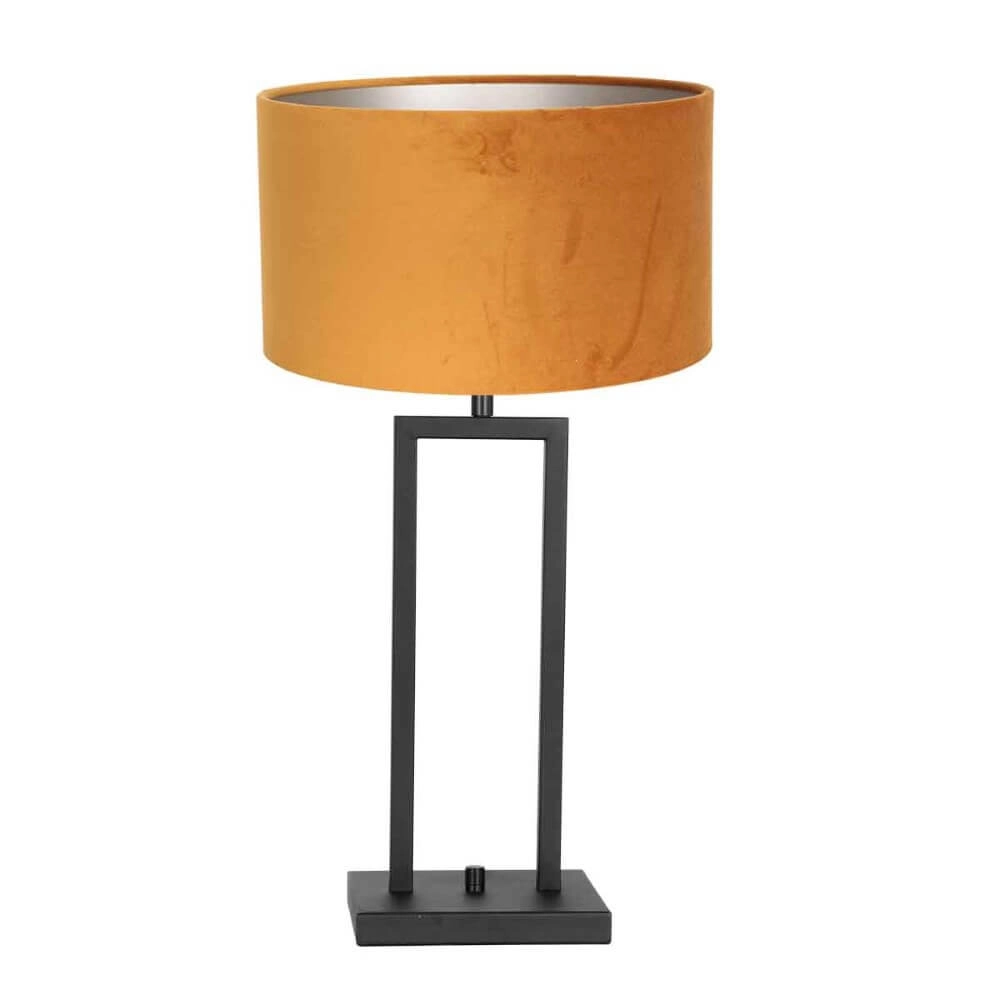 Schwarz mit goldener Tischlampe Stanger
