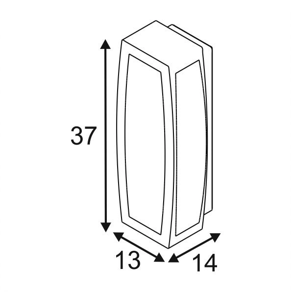 Außenlampe Meridian Box 2 Anthrazit SLV 4024163156127