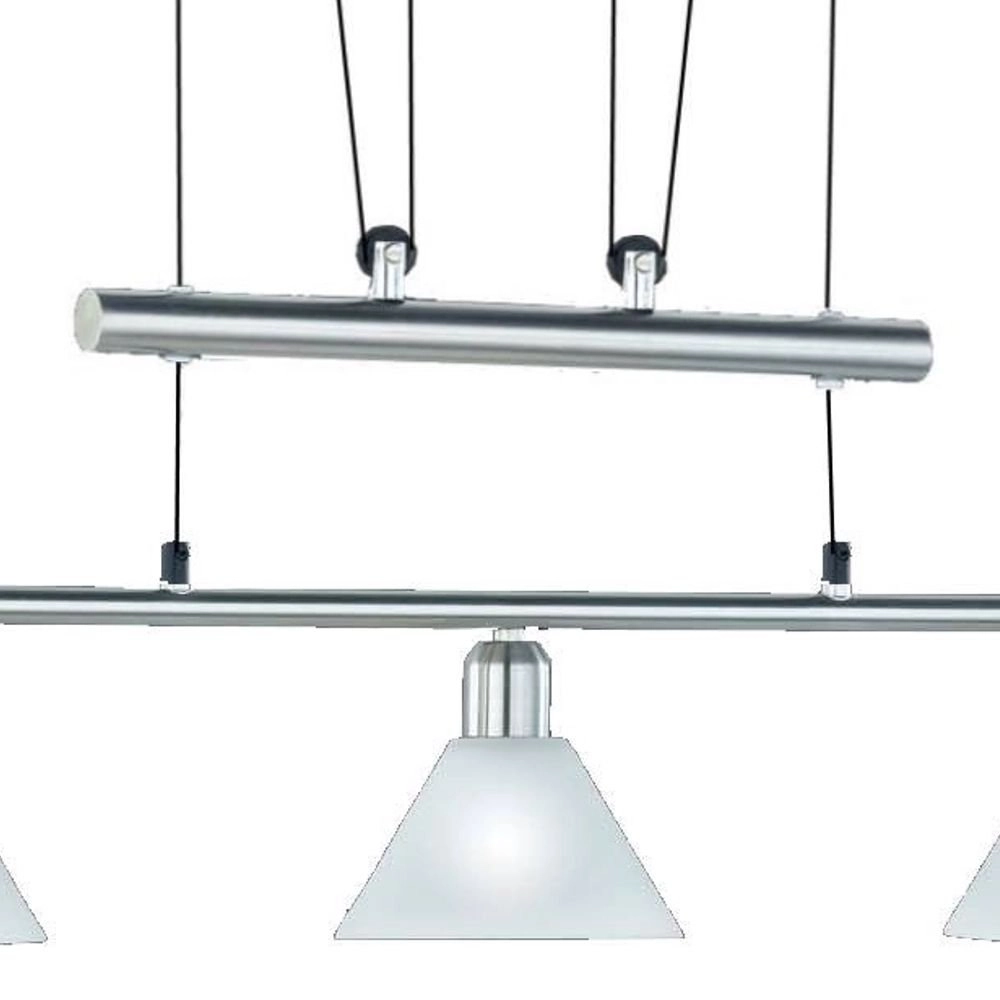 Moderne Pendelleuchte Series 3751 3-flammig nickel matt Trio 4017807137729