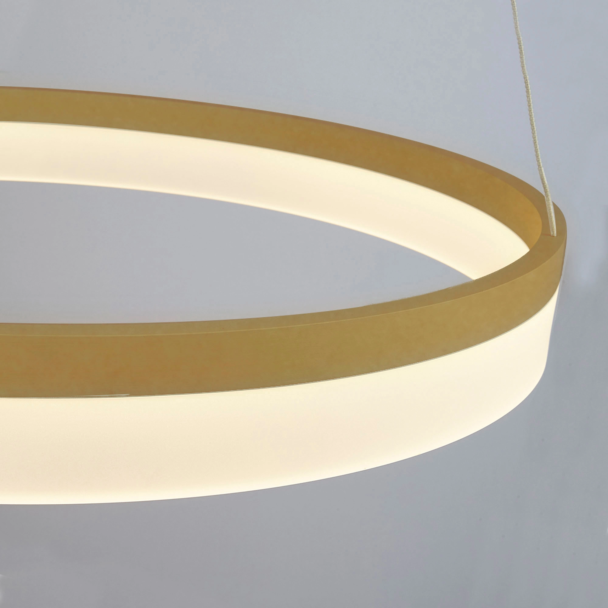 Elegante Pendellampe Ara Ø 60cm Gold Lyora 5053423316086