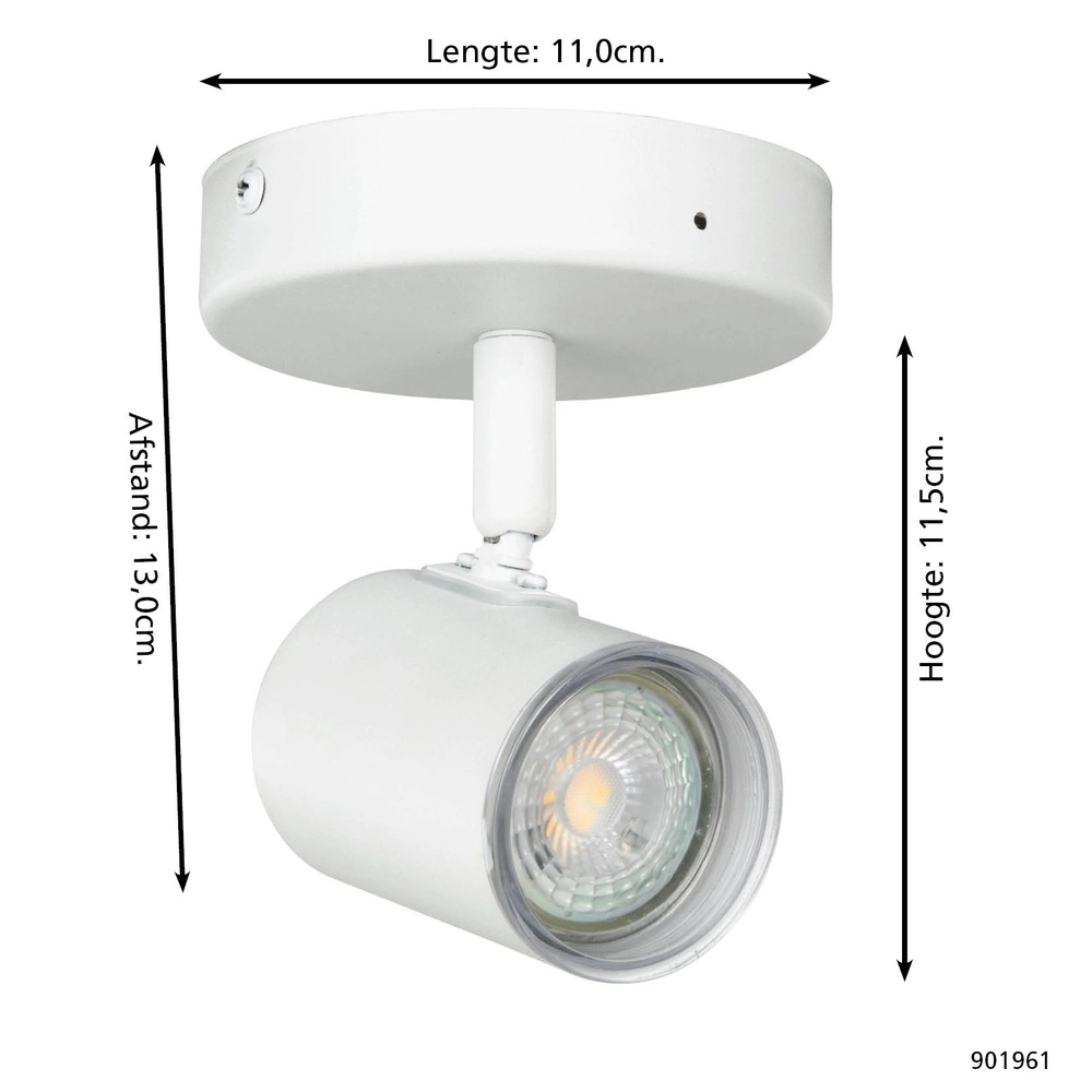 Aufputz-Spot Consuma 1 nur weiß Eglo 9008606355891