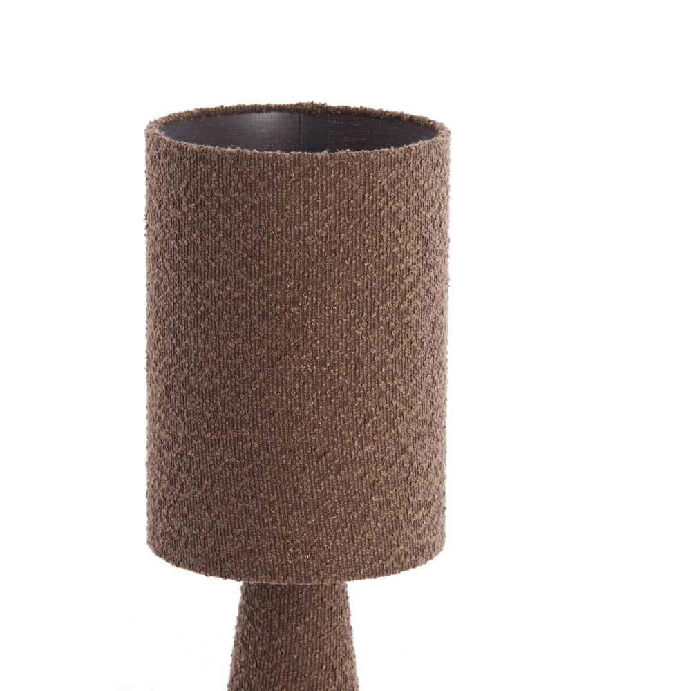 Boucle-Tischlampe Micky 58 cm – braun Light & Living 8717807782764