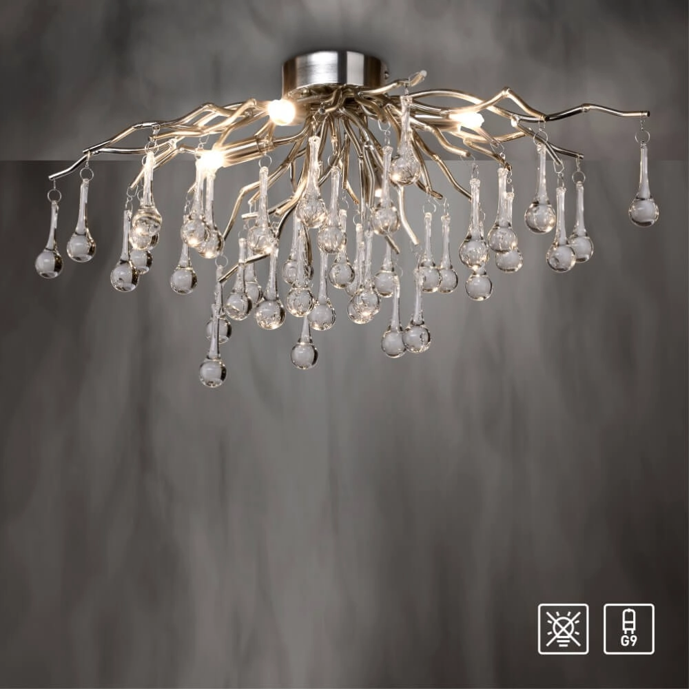 Kronleuchter Icicle Metall 60cm Paul Neuhaus 4012248352076