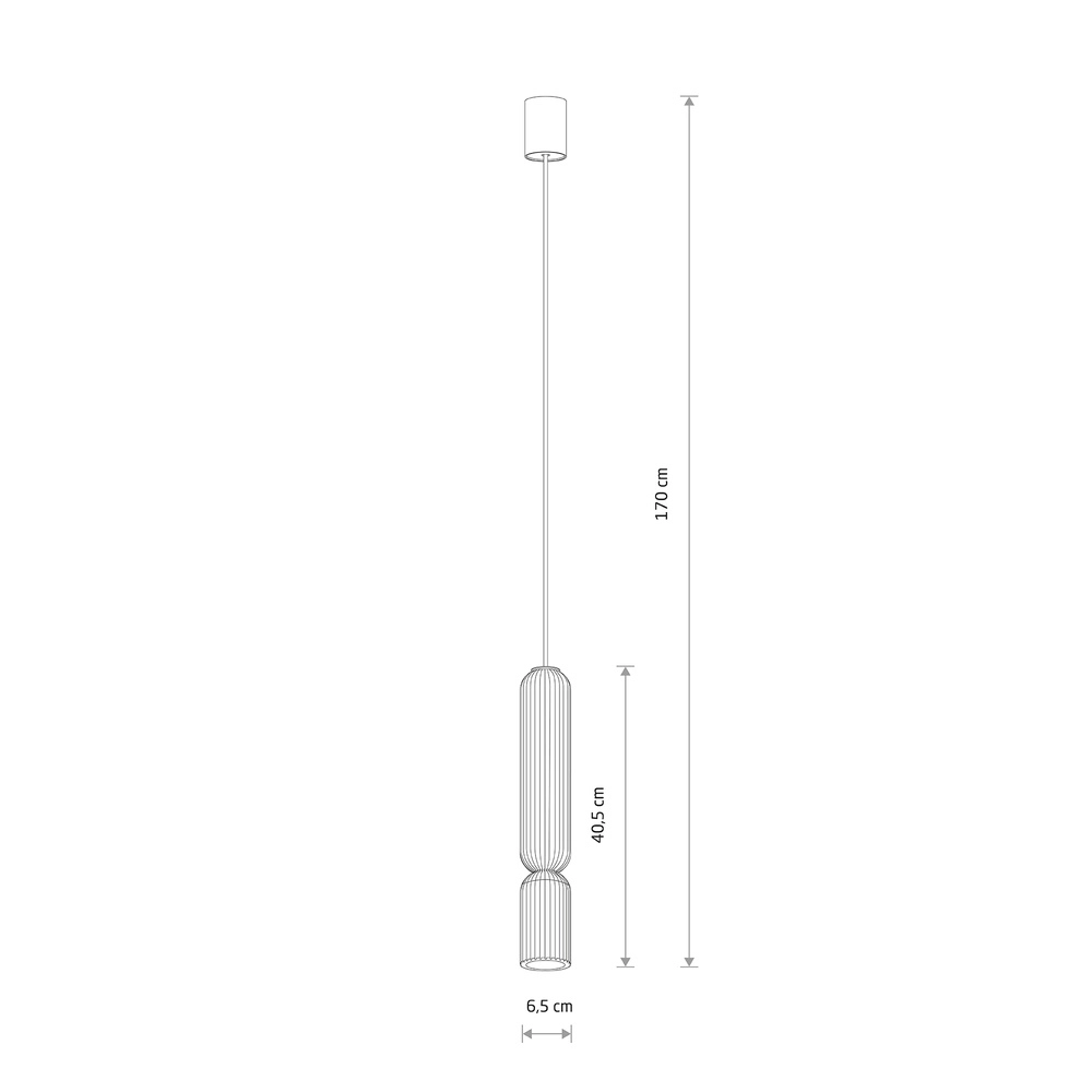 Pendellampe Singles 40,5 cm sandbraun Lyora 5903139121972