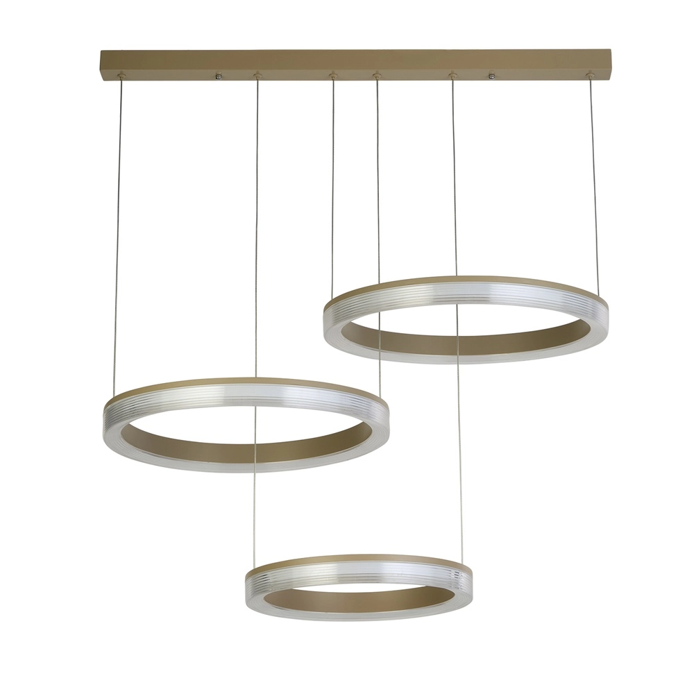 Design-Pendellampe Lumen Rings Sandbraun Searchlight 5,05342E+12