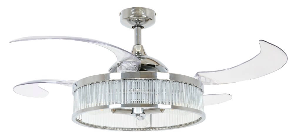 Deckenventilator aus Chrom Fanway Corbelle Ø 122cm