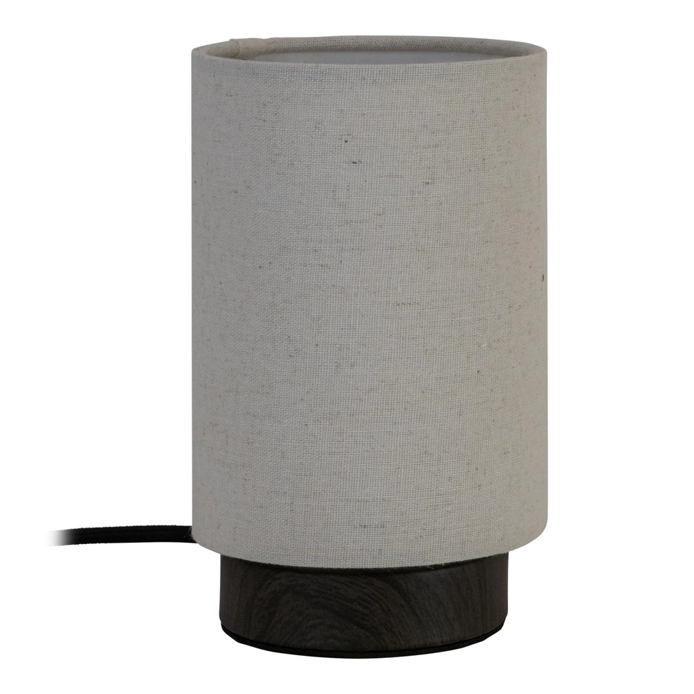 Tischlampe Albane dunkles Holz Ø 12cm
