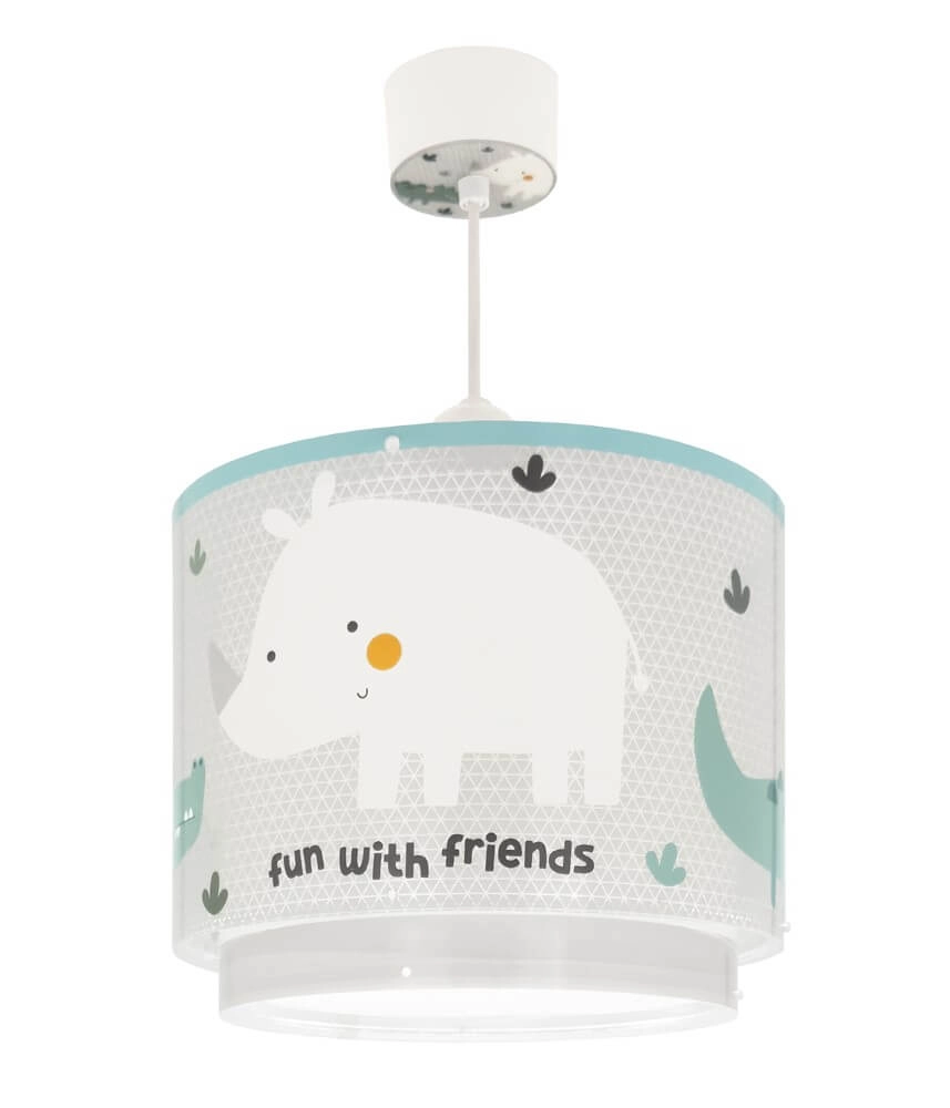 Kinderzimmer-Hängelampe Rhino & Croco Ø 26cm Dalber 8420406002729