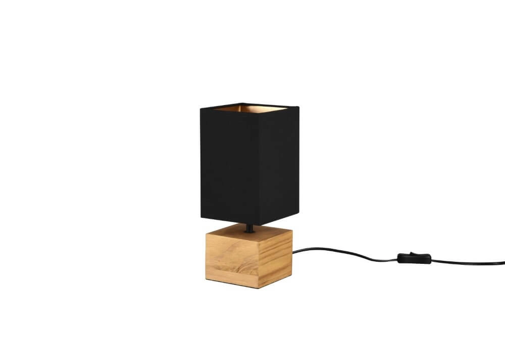 Schwarze Tischlampe Woody Trio 4017807523553