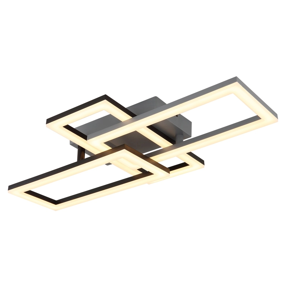 Deckenlampe mit schwarzem Design Sapena 61,4 x 34,1 cm