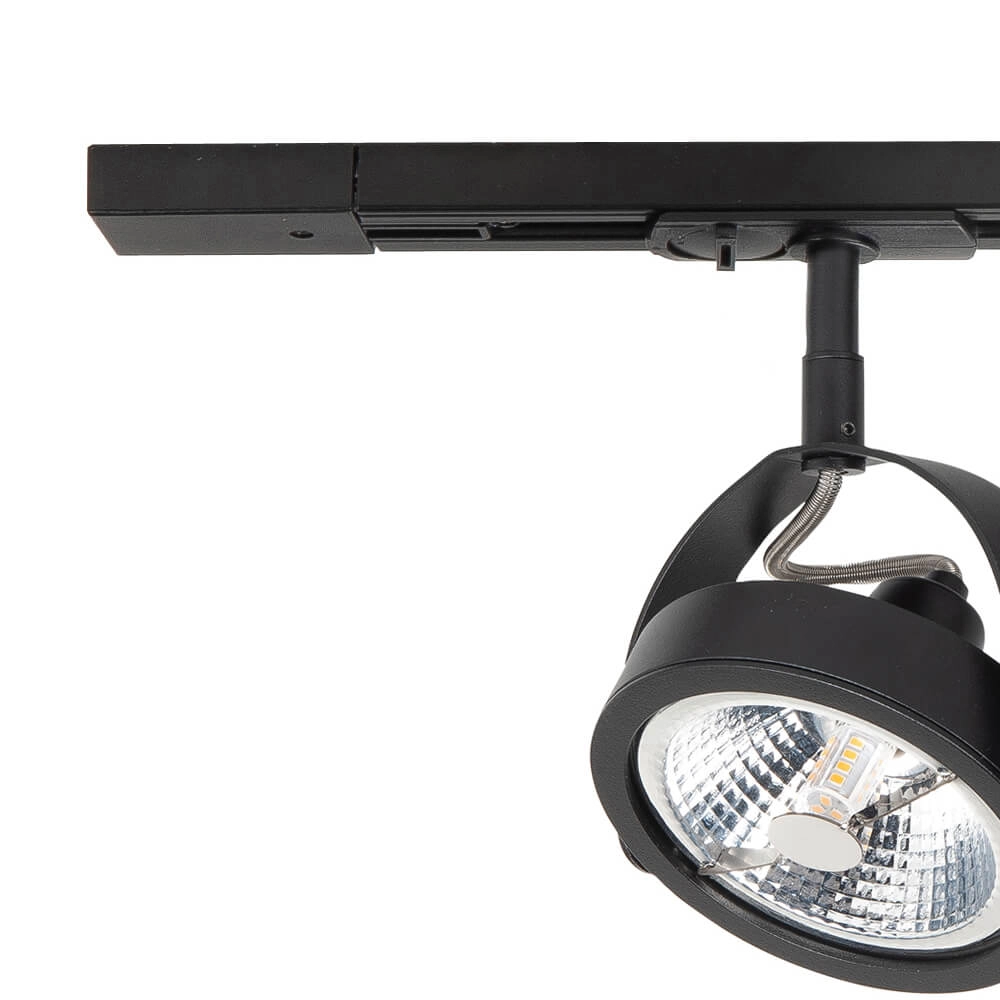 1-Phasen-Schienenset 100cm Malta schwarz mit 3 Flecken Highlight 8718379042812