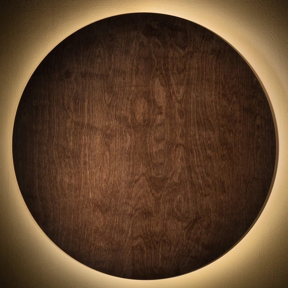 Wandleuchte Ring Timber XXL LED-Holz Lyora 5903139111782