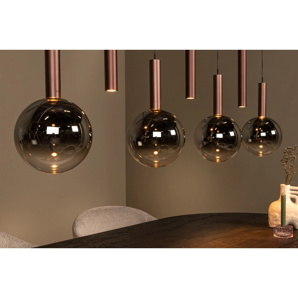 Design-Pendellampe Jasmine Kupfer-7-Lampen Premium by Lucide 5411212741295