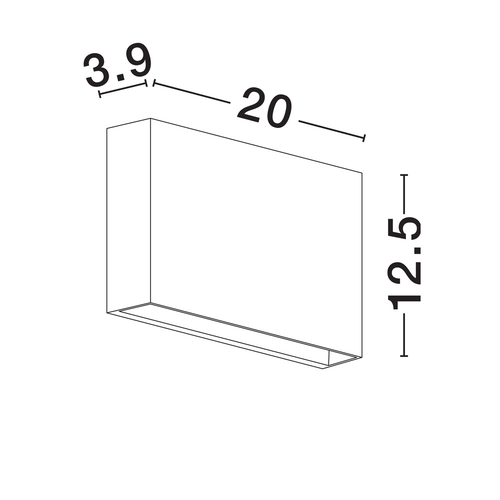 Schlanke Wandleuchte Yoko Auf und ab schwarz Lyora 5212017453730