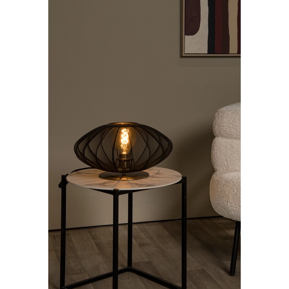 Tischlampe Corina schwarz Ø 40 cm Lucide 5411212032041