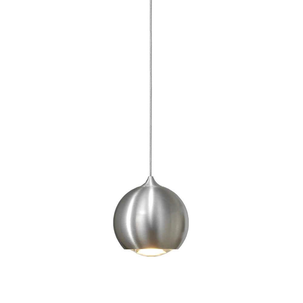 Schlanke Hängelampe Denver Ø 10 cm Metallgrau
