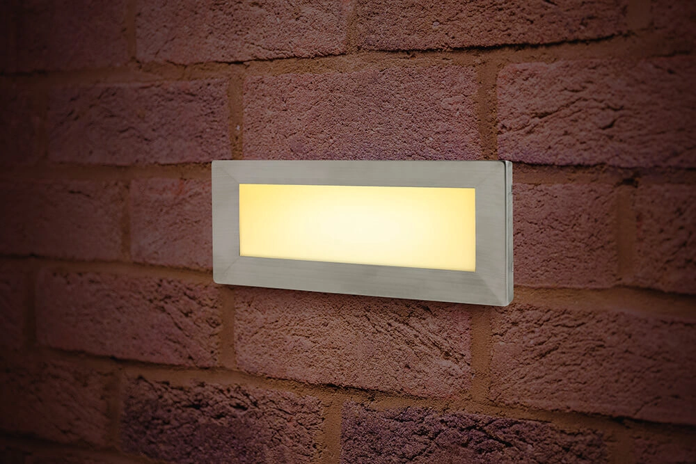Edelstahl-Wandlampe Brick Lyora 5055788232544