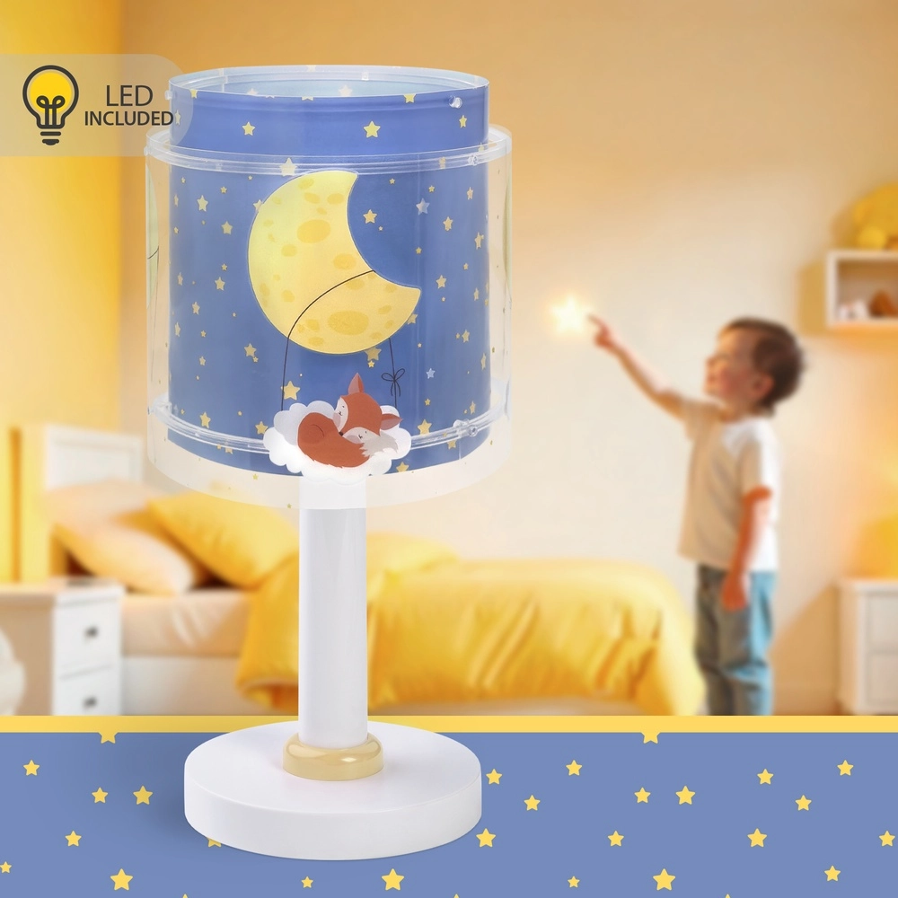 Tischleuchte für Kinderzimmer Moon Dreams blau Dalber 8420406766317