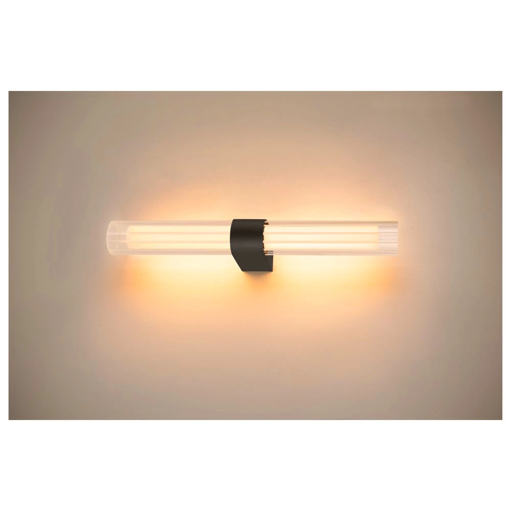 Badezimmer-Wandleuchte Lygant Double Schwarz SLV 4024163280631