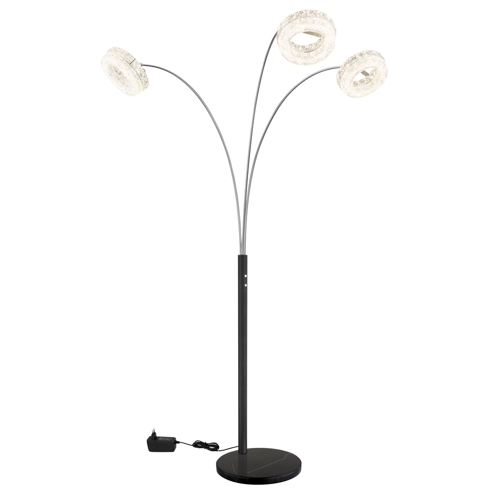 Stehlampe Laurel Schwarz Globo 9007371579044