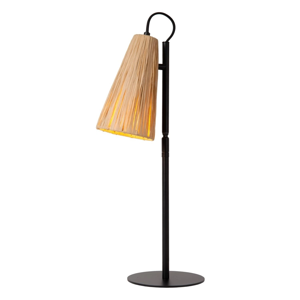 Einzigartige Tischlampe Bensen Holz Lucide 5411212051646