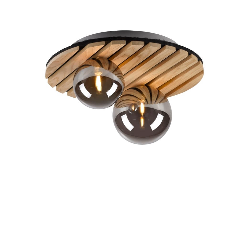 Deckenleuchte aus Holz Green Stika um