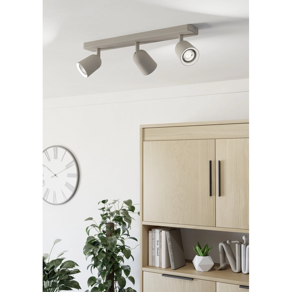 Sandbraune Deckenlampe Camaldoli 3x GU10 – orientierbar Eglo 9008606363179