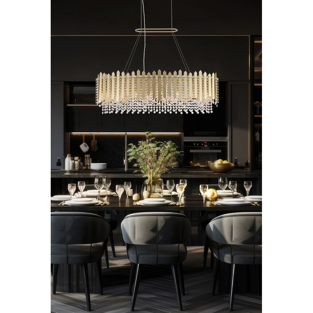 Pendelleuchte Spear Goldenes Oval Searchlight 5053423304205