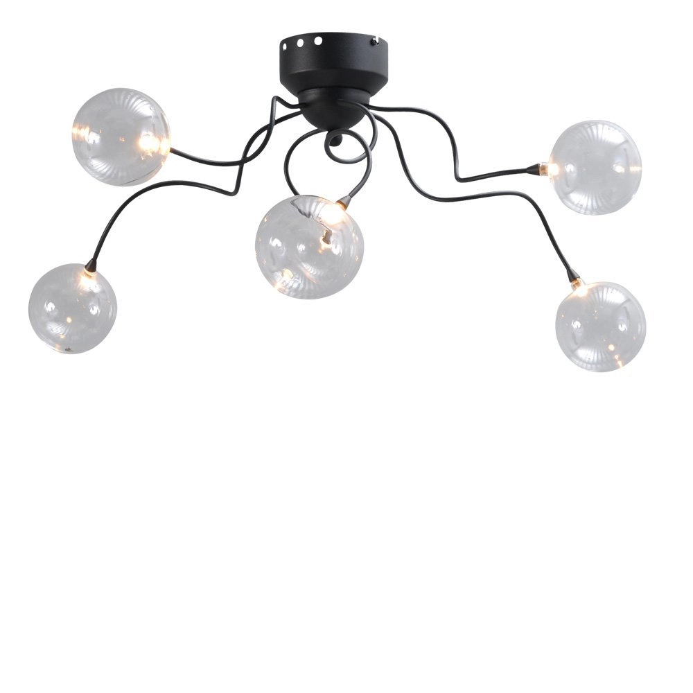 LED-Deckenlampe Gio 5-leichter schwarz