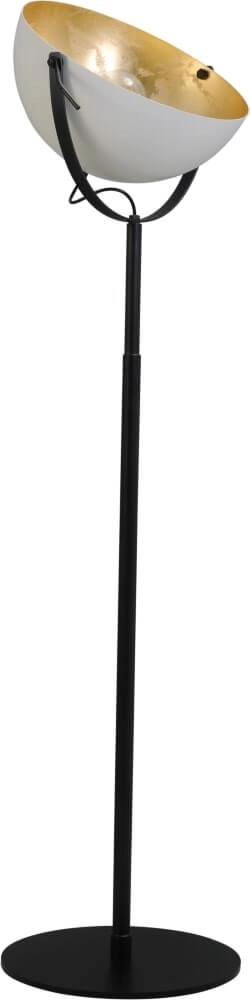 Stehlampe Larino 50 175 cm schwarz mit weiß und gold