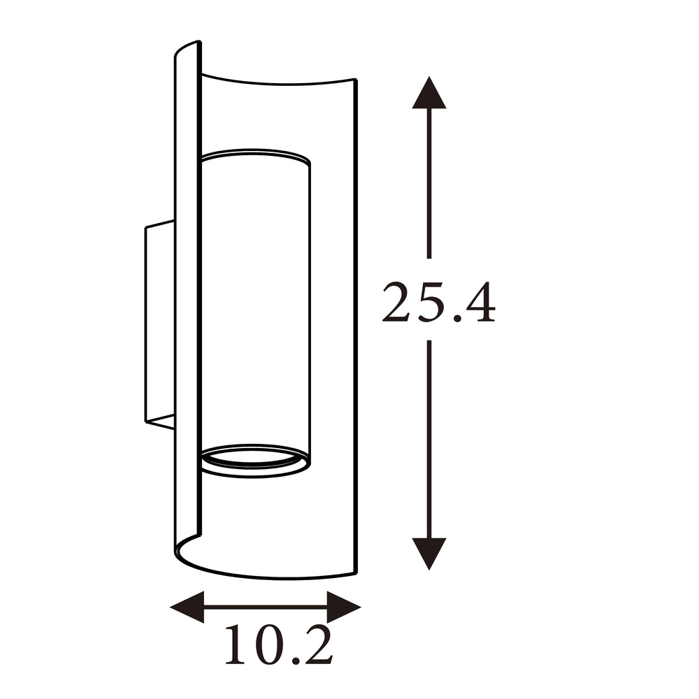 Design-Wandleuchte Roll schwarz Searchlight 5053423301358