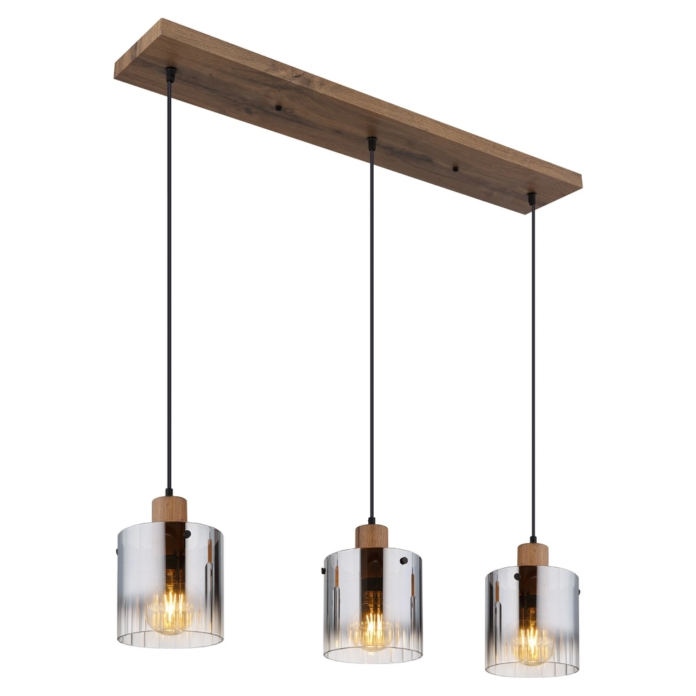 Pendellampe Underwood Holz 3-Licht