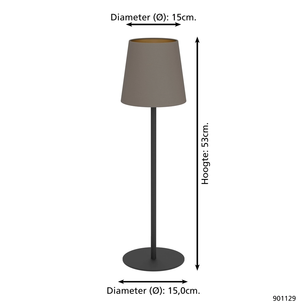 Tischlampe Fiorana 53 cm – Sand Eglo 9008606306909