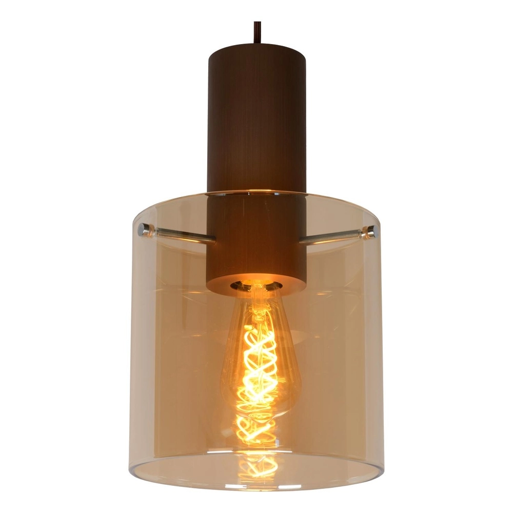 Pendellampe Toledo 3-Licht Bernsteinglas Lucide 5411212740854
