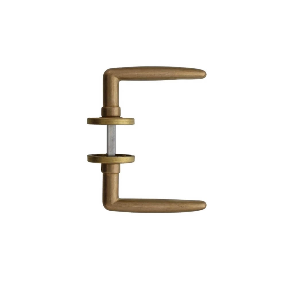 Türklinke Sophie auf Rosette Messing getrommelt Intersteel 8714186485743
