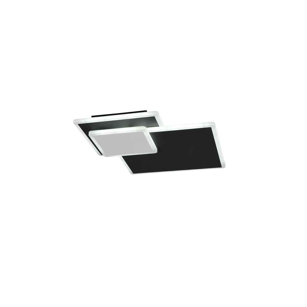 Quadratische Deckenlampe Serea Schwarz Trio 4017807703795