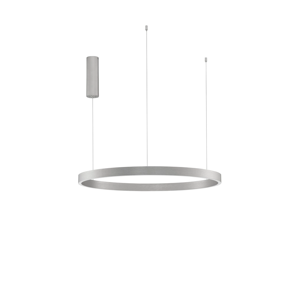 Design-Pendelleuchte Elowen silbergrau Ø 80cm Lyora 5212017439116