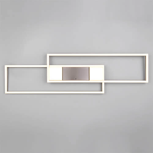 LED-Deckenleuchte 100x28 Albany Edelstahl Trio 4017807610284