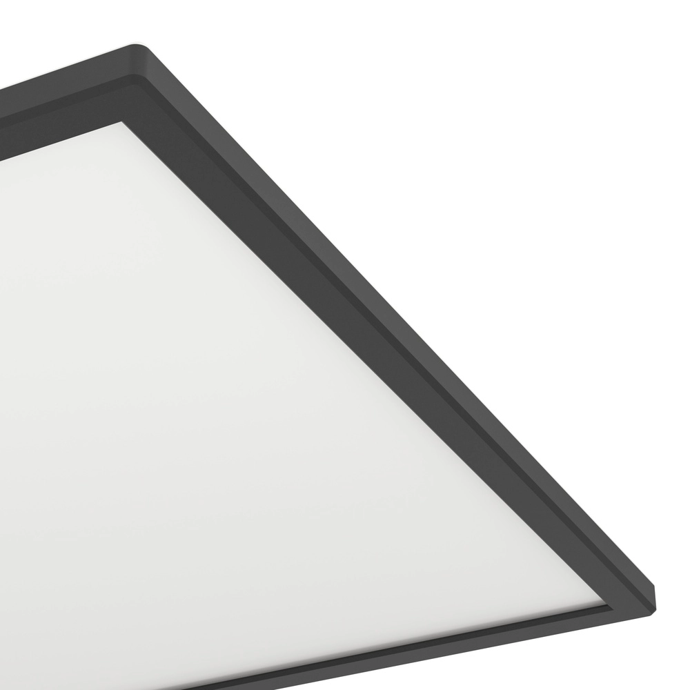 Deckenlampe im Badezimmer Rovito Quadrat – Schwarz – 50x50 cm Eglo 9008606329892