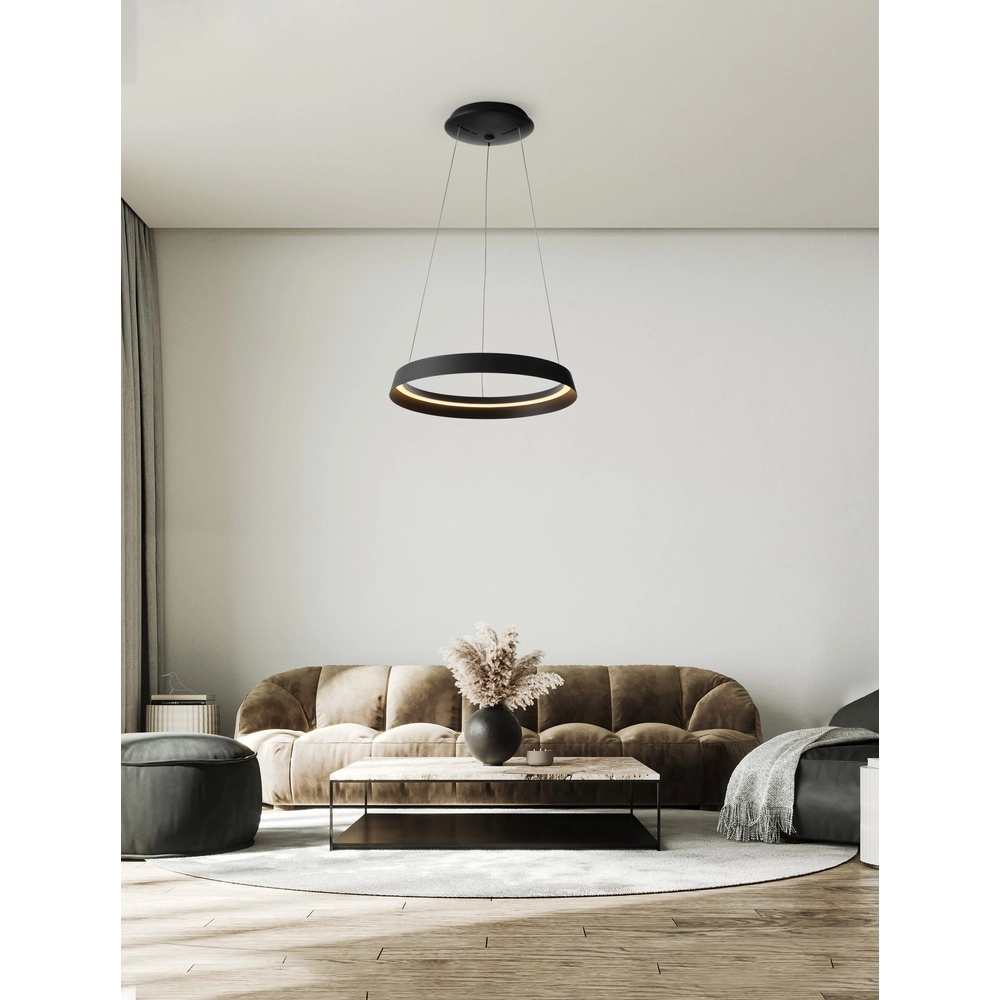 Design-Pendelleuchte Ormi Ø 45cm schwarz