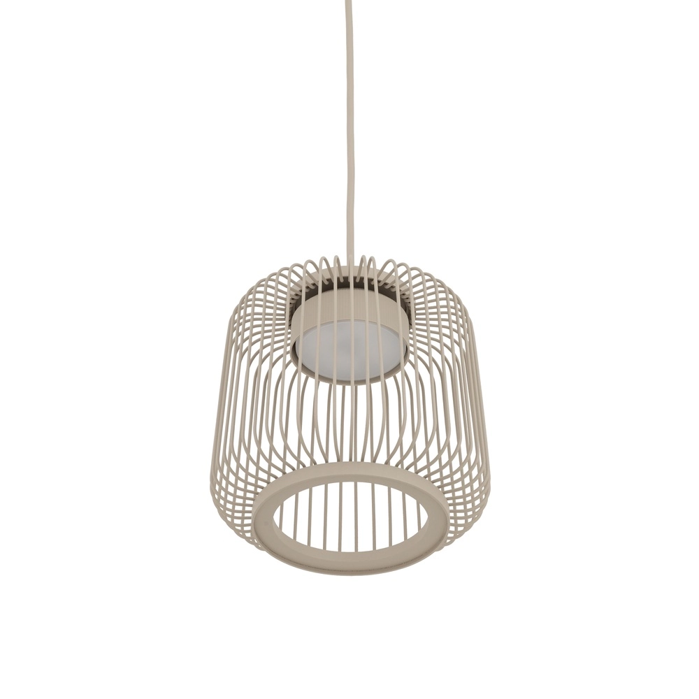 Käfiglampe Kenai sandbraun Ø 18 cm Lyora 5903139122177