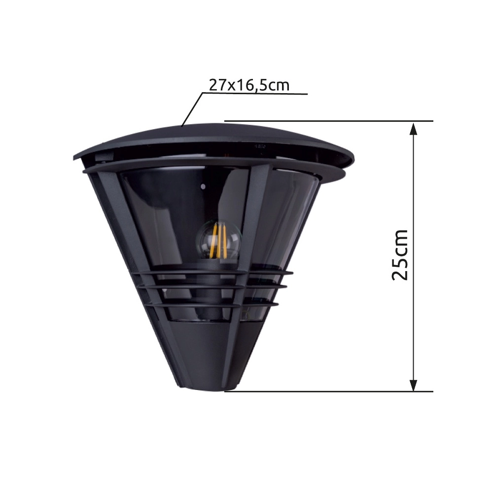 Wandlampe Salla Anthrazit Globo 9007371378685