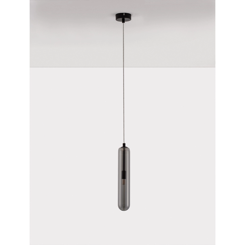 Design-Pendelleuchte Gustave schwarz einfach Lyora 5212017443298